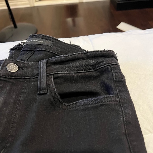 Flying Monkey High Waist Distressed Stretch Jeans Like New - Picture 6 of 6
